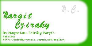 margit cziraky business card